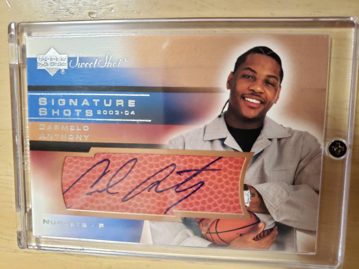 レア Rookie サイン 2003 -04 UD Sweet Shot CARMELO ANTHONY RC Auto / カーメロ アンソニー Autograph NBA NIKE JORDAN MELO拍卖