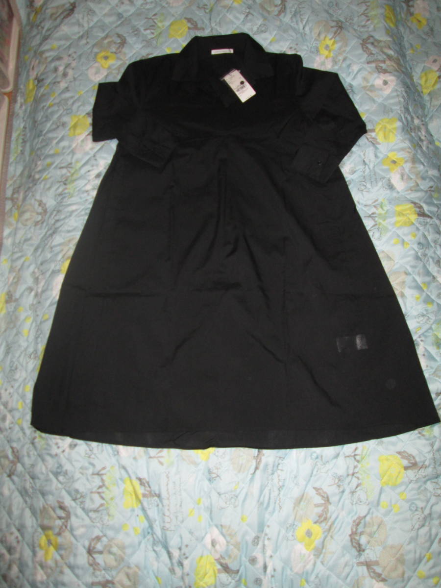 **新品♪E hyphen world gallery Aラインスキッパーワンピース 黒 SIZE F**拍卖