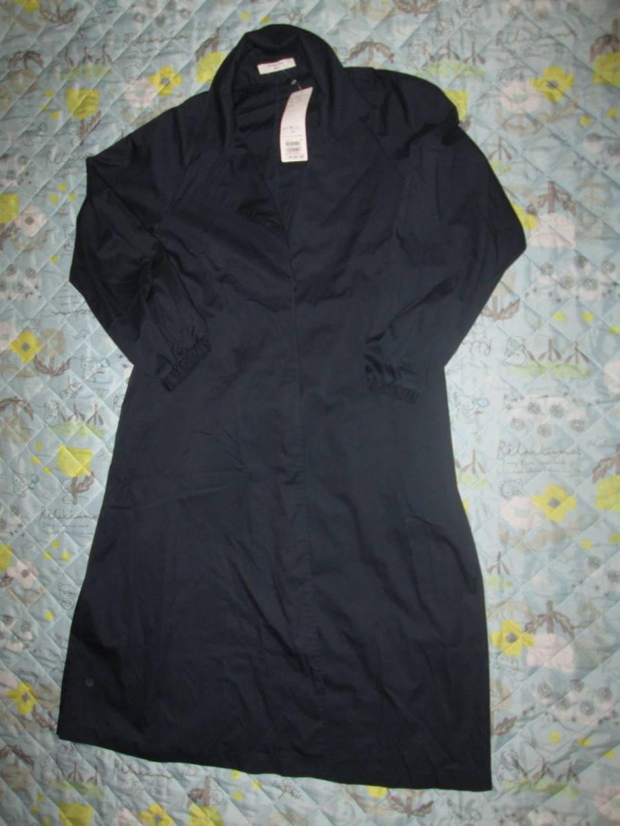 **新品♪Samansa Mos2 blue トレンチコート ネイビー F**拍卖