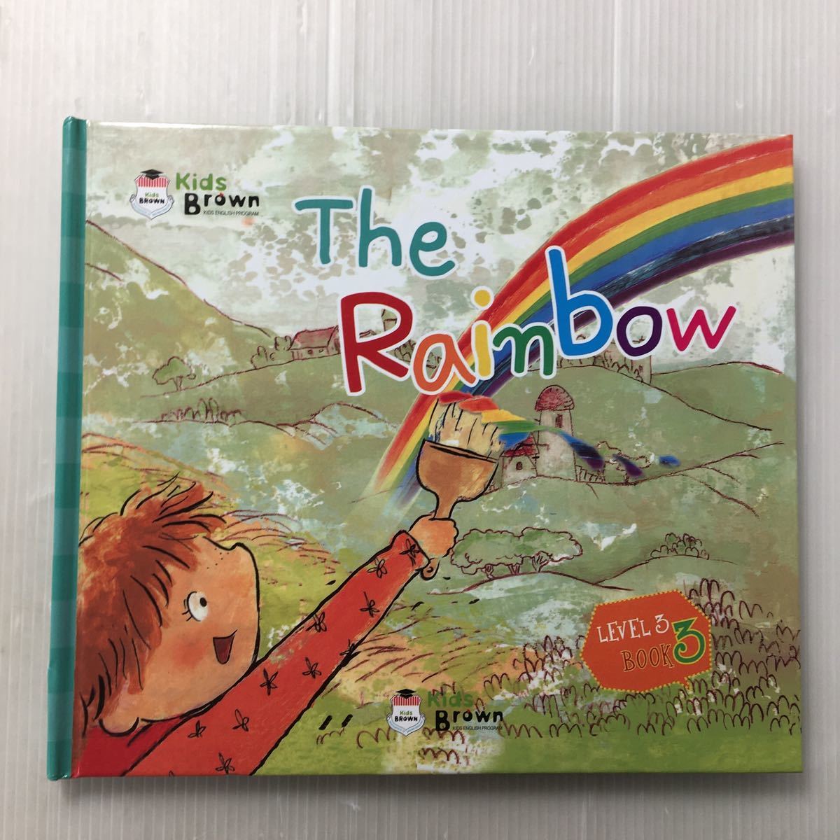 zaa-168♪Kids Brown 英語教室 『The Rainbow』 Level3 Book3 英語教室えほん 2011年 CD無し。拍卖