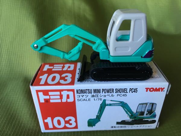 トミカ 赤TOMY■103 コマツ 油圧ショベル PC45 ■拍卖