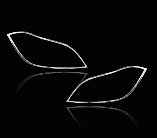 メルセデス ベンツ用 CLSクラス W218用 クロームメッキ フロントランプリム ヘッドライト トリム ヘッドランプリム ベゼルカバー拍卖