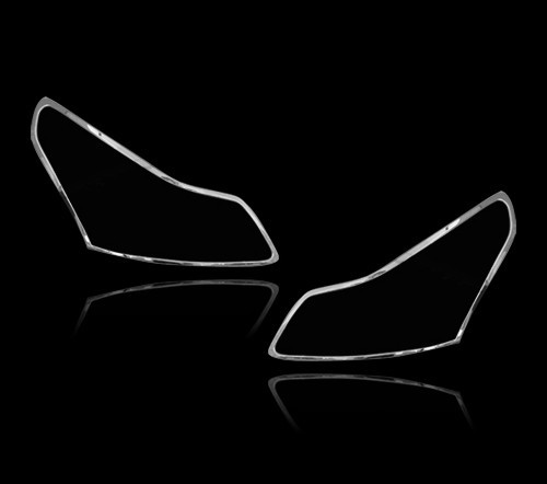 インフィニティ用 G37 セダン用 2008-2010 クロームメッキ フロントランプリム ヘッドライト トリム ヘッドランプリム ベゼルカバー拍卖