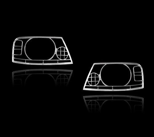 フォード用 F-150用 2004-2008 クロームメッキ フロントランプリム ヘッドライト トリム ヘッドランプリム ベゼルカバー拍卖