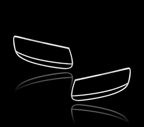 ヒュンダイ用 サンタフェ用 2008-2010 クロームメッキ フロントランプリム ヘッドライト トリム ヘッドランプリム ベゼルカバー拍卖