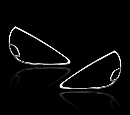 ホンダ用 ジャズ フィット用 2002-2007 クロームメッキ フロントランプリム ヘッドライト トリム ヘッドランプリム ベゼルカバー拍卖