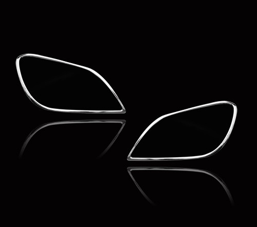 メルセデスベンツ用 SLKクラス R172用 2011-2019 クロームメッキ フロントランプリム ヘッドライト トリム ヘッドランプリム ベゼルカバー拍卖