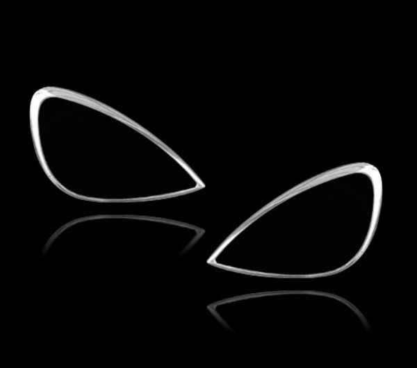 メルセデスベンツ用 Aクラス W168 ハッチバック用 1997-2004 メッキ フロントランプトリム ヘッドランプリム ベゼルカバー拍卖