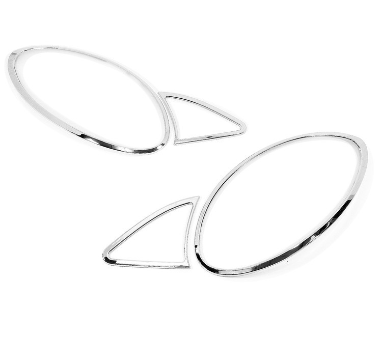 メルセデスベンツ用 Rクラス W251用 前期 06-10 クロームメッキ フロントランプリム ヘッドライト トリム ヘッドランプリム ベゼルカバー拍卖