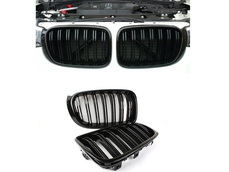 BMW用 F25 X3 LCI F26 X4 Mルック 光沢グロスブラック フロントグリル拍卖