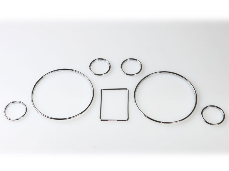 アウディ用 A3 A4 クロームメッキ ゲージメーターリング トリム パネル リング拍卖