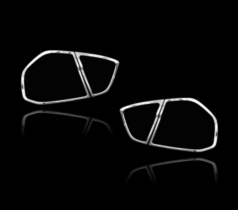 BMW用 3シリーズ E90 セダン 前期用 クロームメッキ テールランプリム リアランプリム テールライト トリム ベゼルカバー拍卖