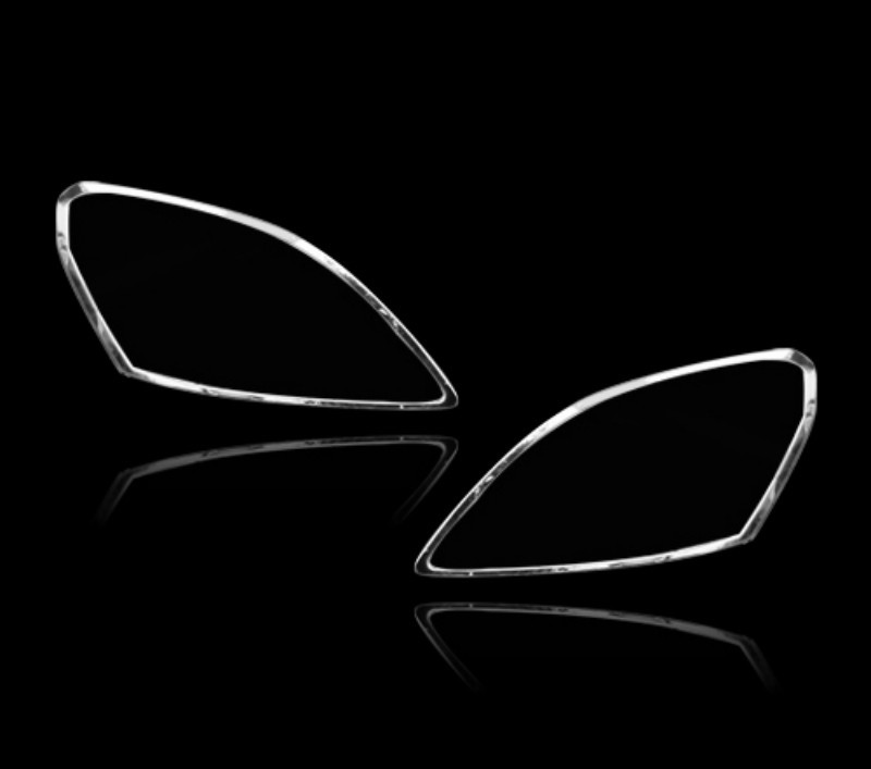 オペル用ゼフィラ用 2008+ クロームメッキフロントランプリムヘッドライト トリムヘッドランプリム ベゼルカバー拍卖