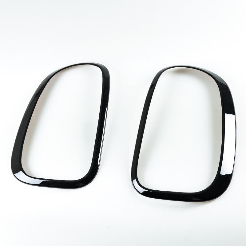 ミニクーパー用 R60用 2010-2016 光沢グロスブラック テールランプリム リアランプリム テールライトトリム 2PCS拍卖