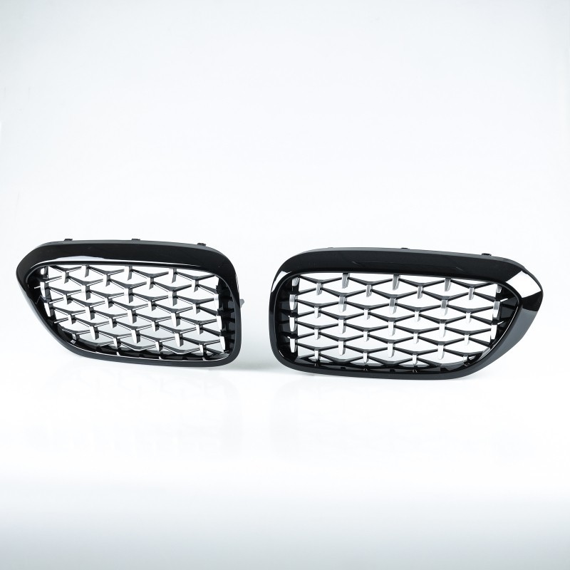 BMW用 5シリーズ G30 G31用 Z4 G29スタイル 光沢グロスブラック ダイヤモンドスラット フロントグリル拍卖