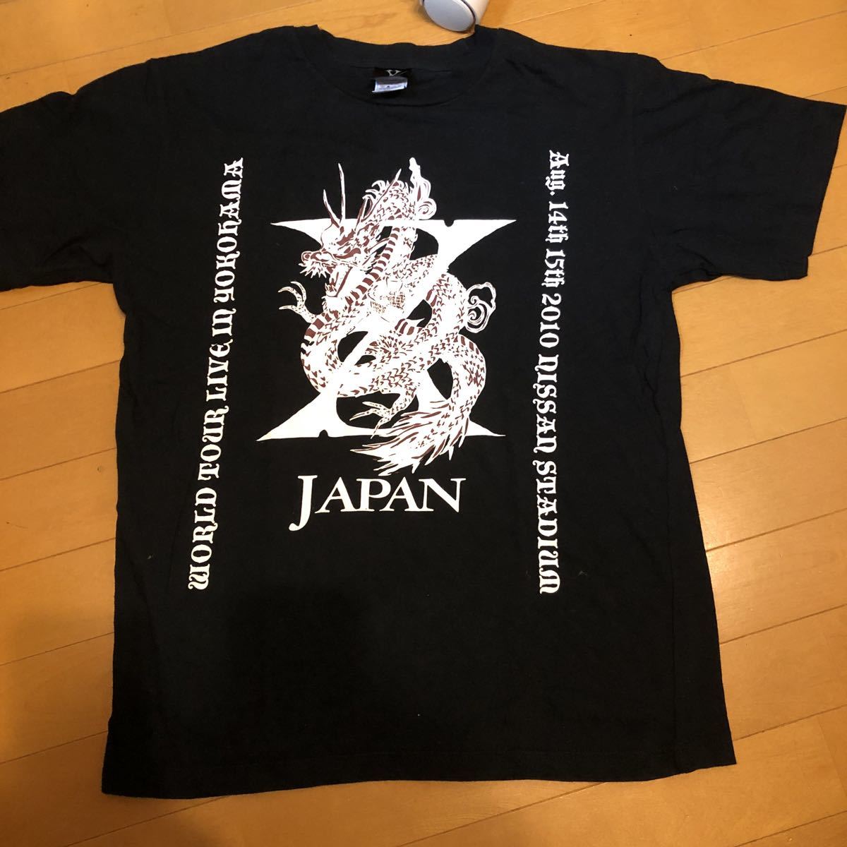 x ジャパン 2010年 横浜 ワールドツアーTシャツ拍卖
