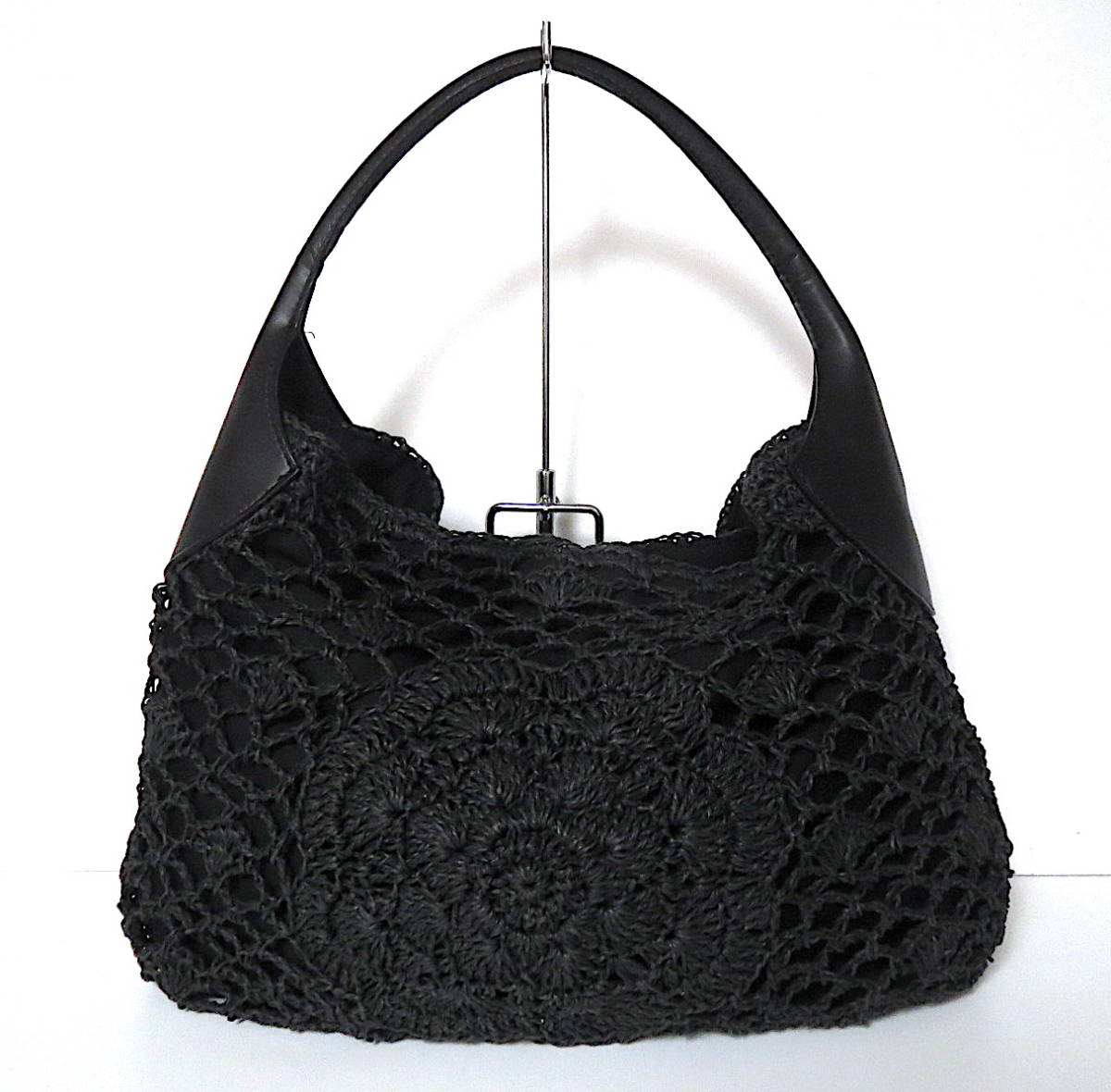 二点落札で送料無料! L29 LAZY SUSAN レイジースーザン トート バッグ レディース 黒 ブラック グレー拍卖