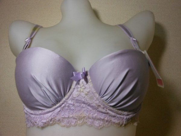 ☆彡★Lips 日本製★ブラ☆パープル C75 10430拍卖