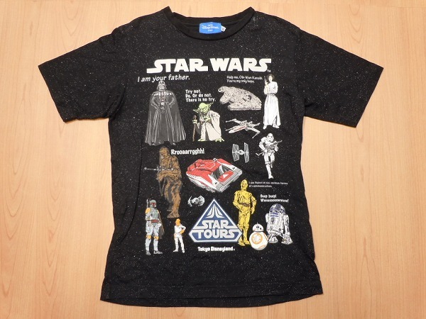 ディズニー スターウォーズ Tシャツ S★黒 ブラック★古着★a拍卖