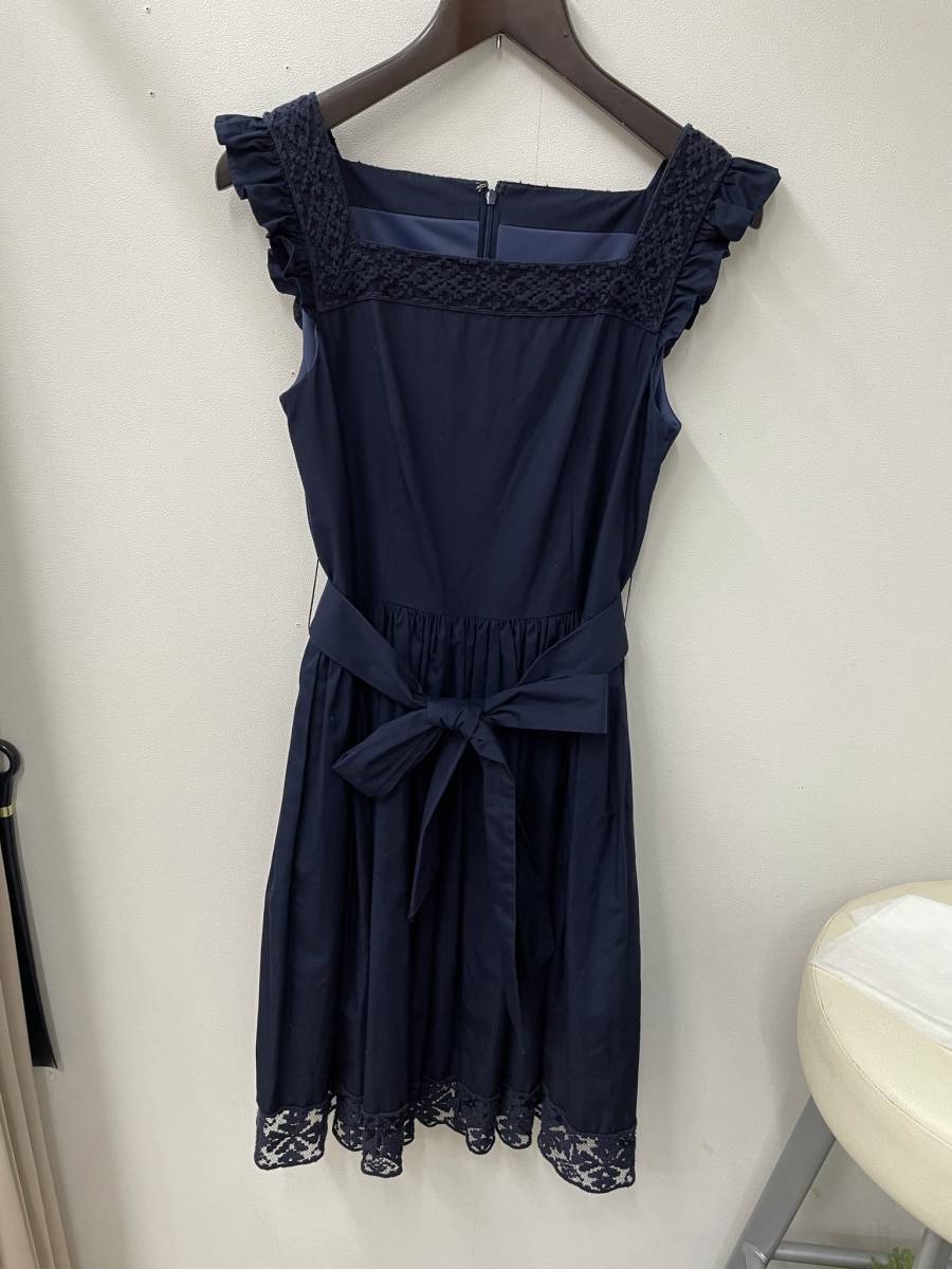 Lois CRAYON(ロイスクレヨン)綿100%/レース/ワンピース ☆サイズM拍卖