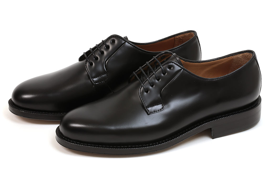 新品-YA380- ヤンコ プレーントゥ ブラック 7 (25.5cm) YANKO拍卖