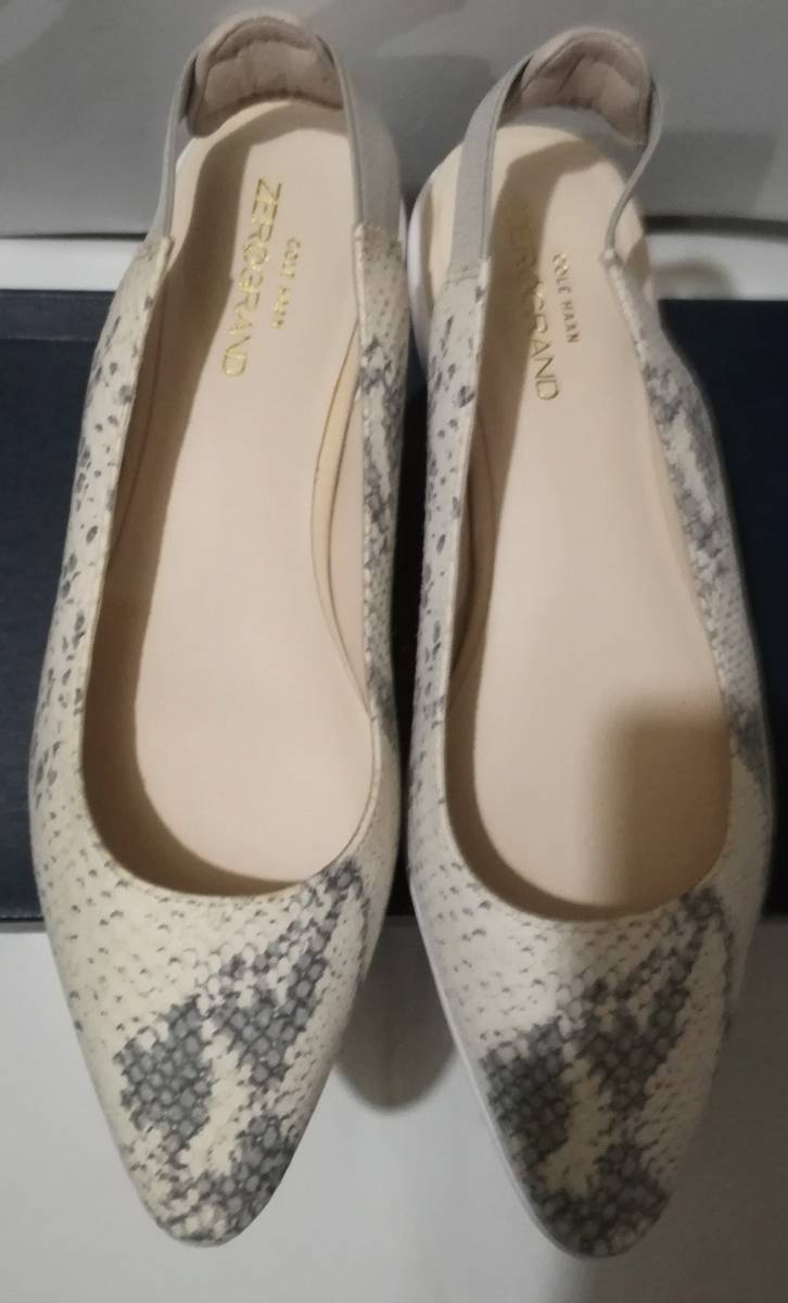 新品 コールハーン レディースサンダル ゼログランド スキマー スリング スネーク柄 7B 24~拍卖