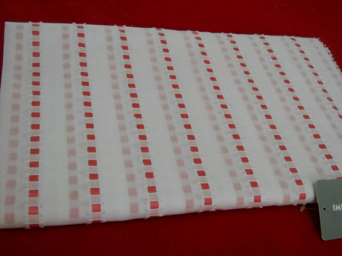 love232♪イタリヤ製 綿ローンサテン地のリボンのよう模様拍卖