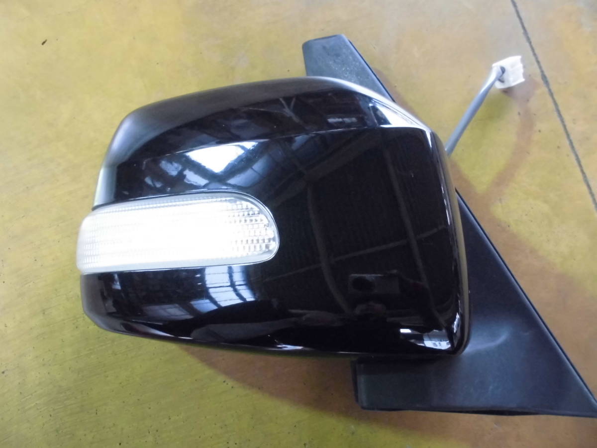 H18 タント カスタム L350S 右 サイド ミラー ドア ミラー 電格 X05 クロ 中古品拍卖