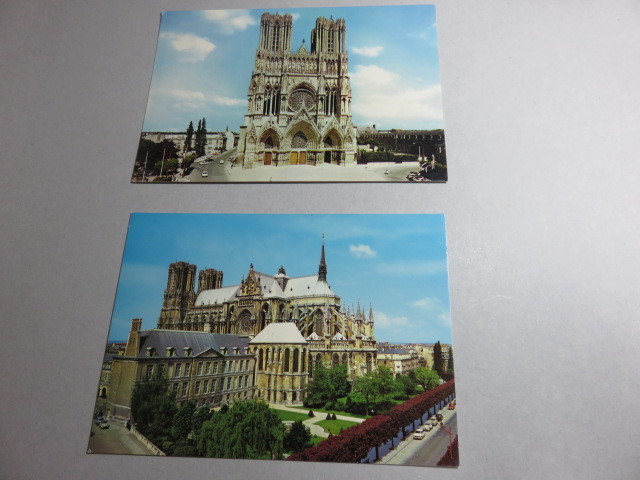 絵葉書・フランス「ランス・ノートルダム大聖堂」2枚・美品の格安提供です。拍卖