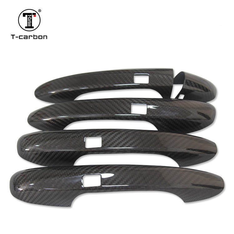 メルセデスベンツ用 カーボン製 ドアハンドルカバー キーレスゴー付き 4ドア用 右ハンドル用 W205 S205 X253 C253 W222 W213拍卖