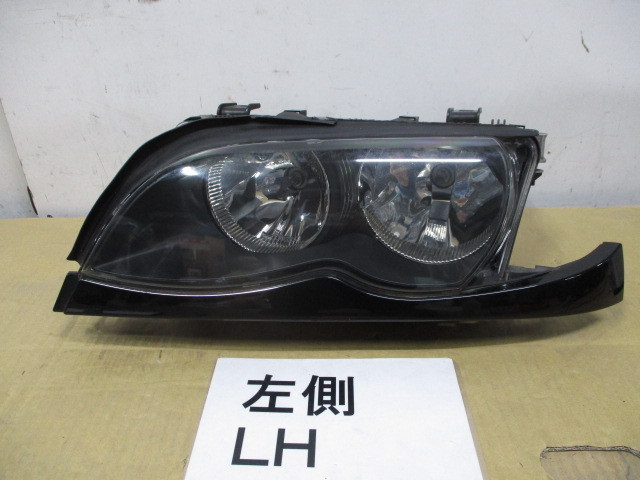 BMW 3 318i E46 AY20 左 ヘッドライト ヘッドランプ AL製 ハロゲン アイライン 点灯OK 6910959 0301177601拍卖