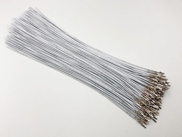 【0253配線 白】 ■日本製■ タイコエレクトロニクス TE AMP 025型 IIIシリーズ 0.64 F メス端子圧着済み 電線=住友製拍卖