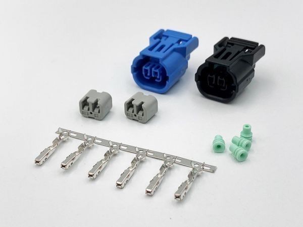 【純正 カワサキ ウインカー メス カプラー 040 HX 2PFS 青・黒 各1セット 端子*2】 検索用) Ninja 650 Z650 VULCAN S Z400 社外品拍卖