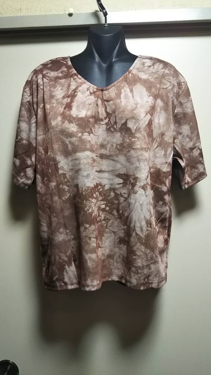 ☆夢展望ダイダイ柄バックDカンカットソー☆新品タグ付き自宅保管拍卖