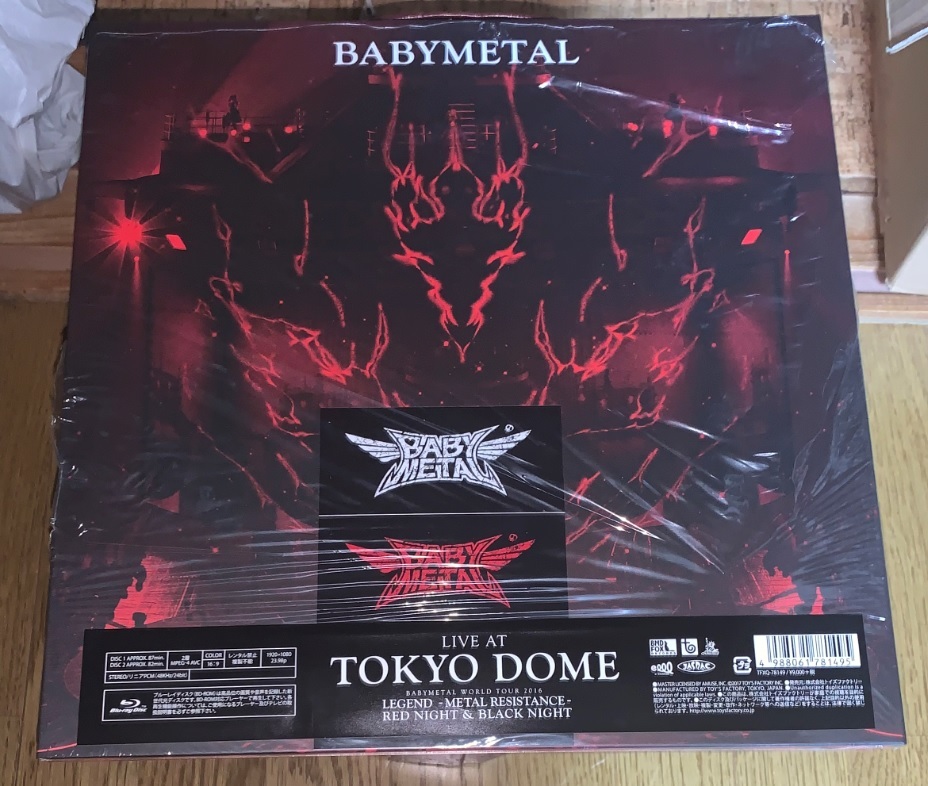 BABYMETAL LIVE AT TOKYO DOME ブルーレイ ステッカー付拍卖
