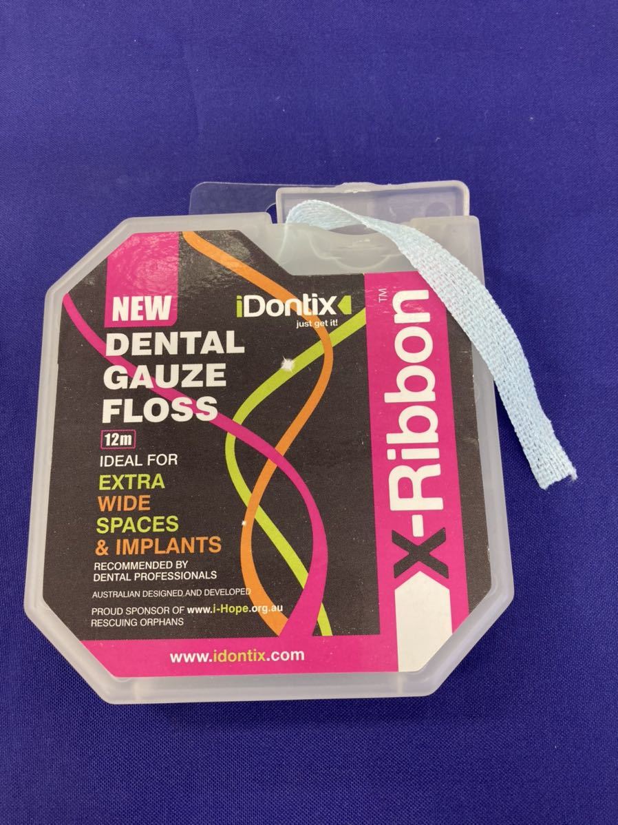 ガーゼタイプのデンタルフロス12m巻x10個拍卖