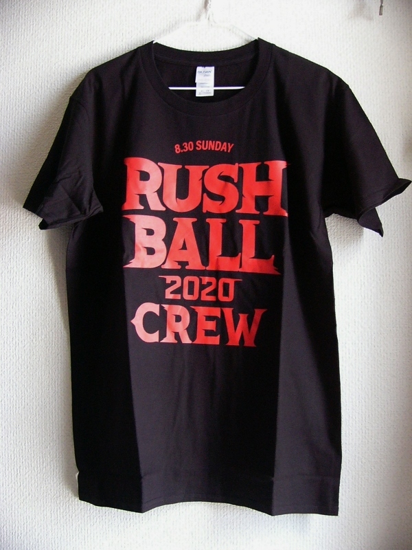 未使用 RUSH BALL 2020 ラッシュボール ♪ クルー スタッフ Tシャツ M 黒 ブラック拍卖
