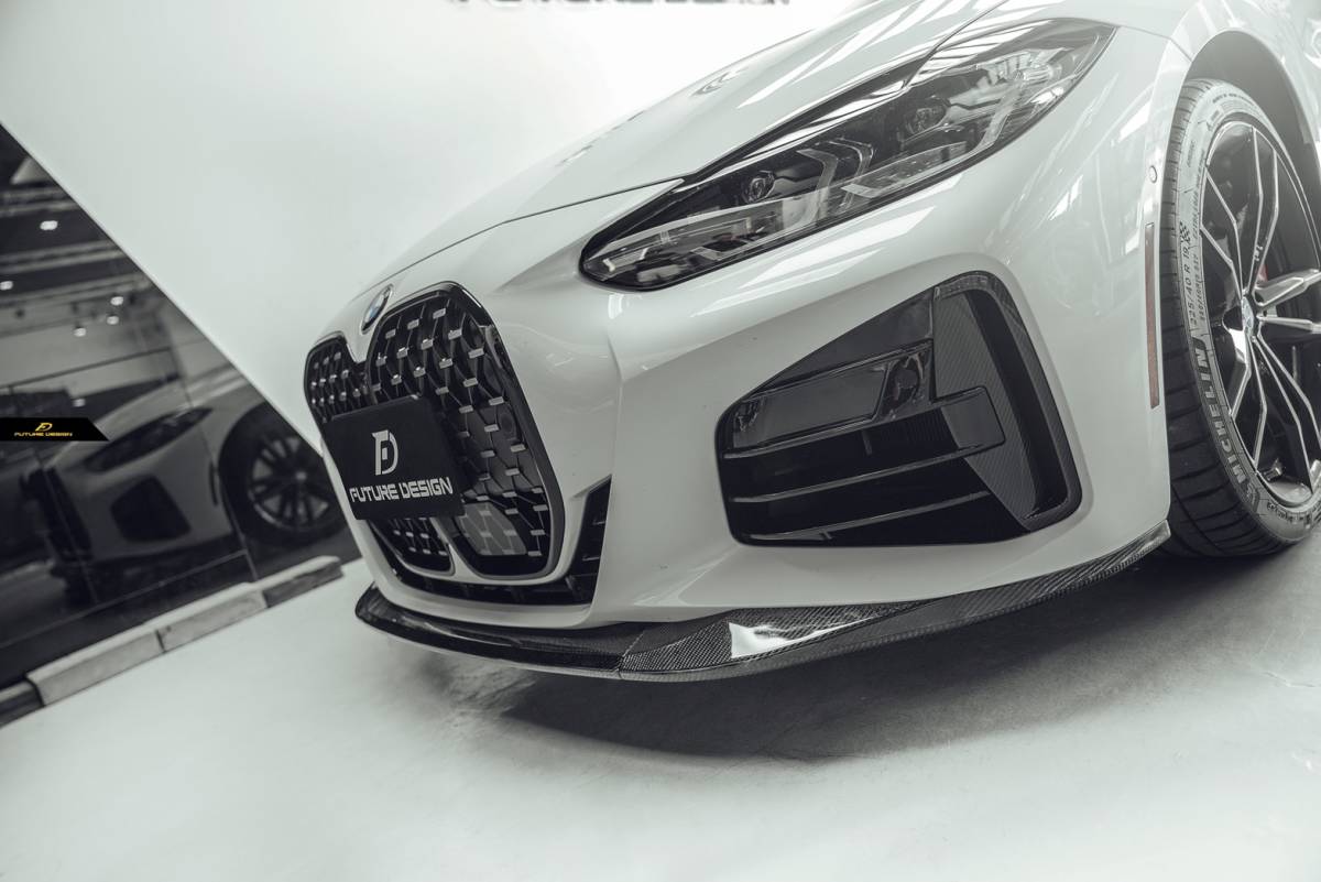 【FUTURE DESIGN 正規品】BMW 4シリーズ G22 Mスポーツ フロント MPS リップスポイラー 本物DryCarbon ドライカーボン エアロ カスタム 拍卖