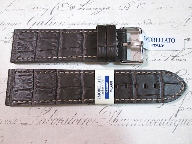MORELLATO ITALY 24mm Brown カーフ Plain*1拍卖