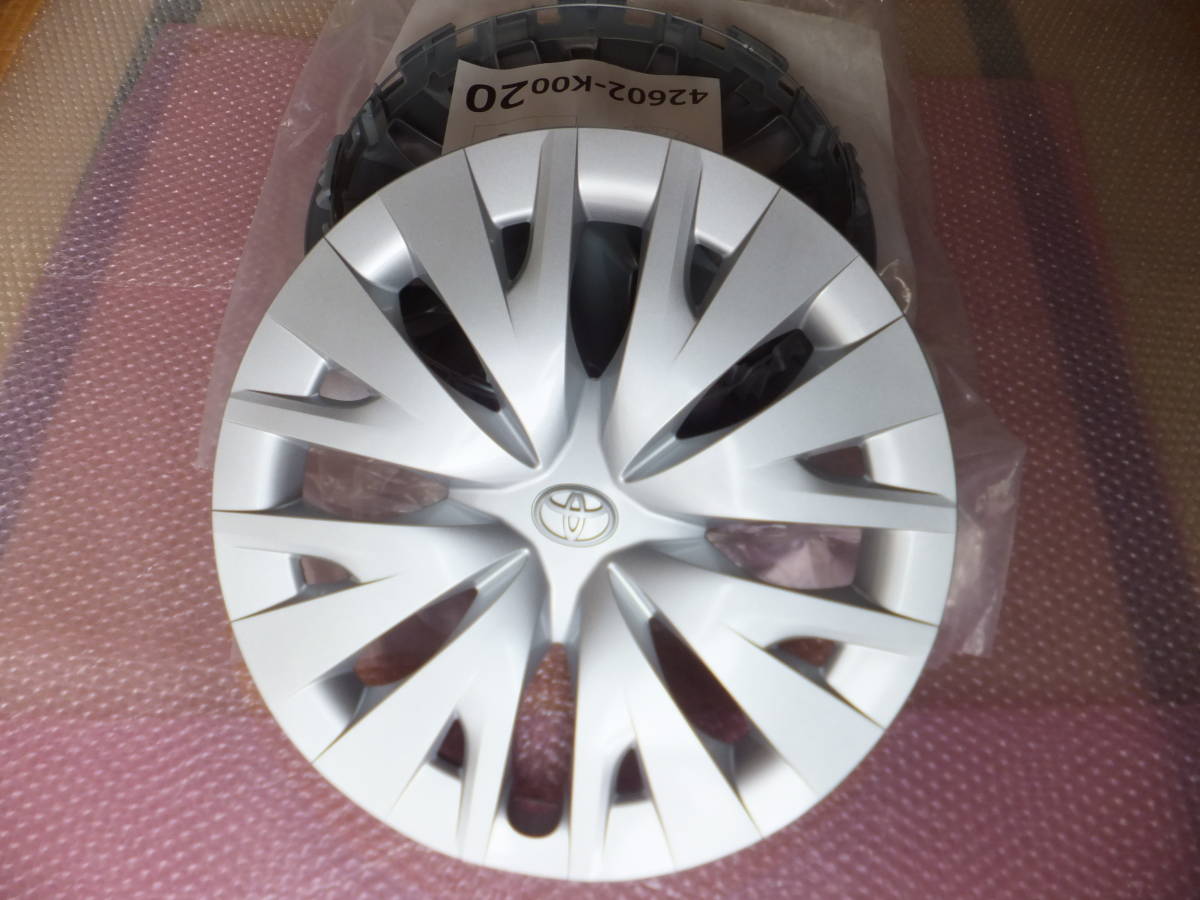 ☆ 新車添付 未使用品 トヨタ ヤリス 純正 15in スチールホイール用 ホイールキャップ 4枚セット ☆①拍卖