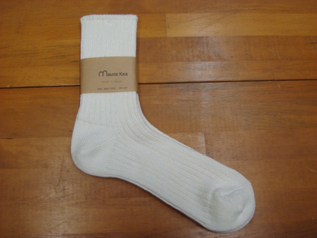 新品Mauna Kea(マウナケア)ソックス ローゲージリブ LADIES Off White拍卖