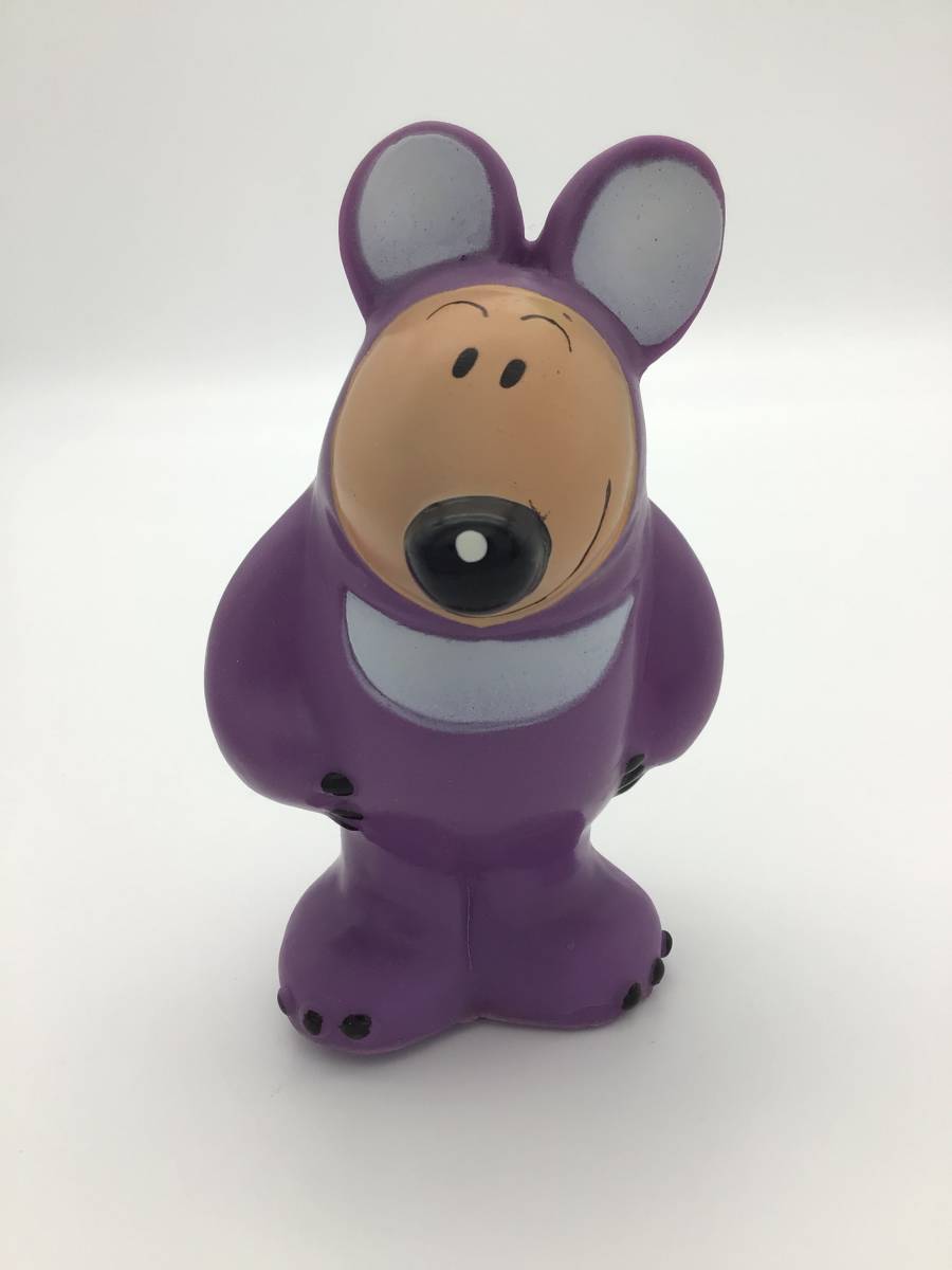 ◆◇北陸銀行 ソフビ 貯金箱 ねずみ■企業物 銀行 ノベルティ ソフビ 昭和レトロ 当時物◇◆拍卖