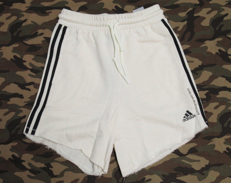 adidas マストハブ リサイクル コットン ショートパンツ 白 L アディダス スウェット ハーフパンツ レディース 3ストライプ FI4766拍卖