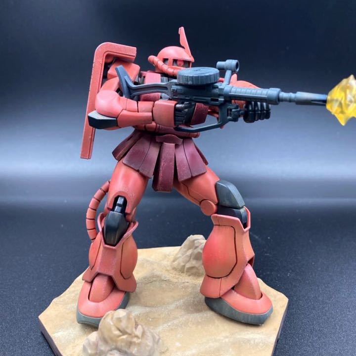 ★リアル仕上げ★HGUCシャア専用ザクIIウェザリング仕上げ★送料無料★拍卖