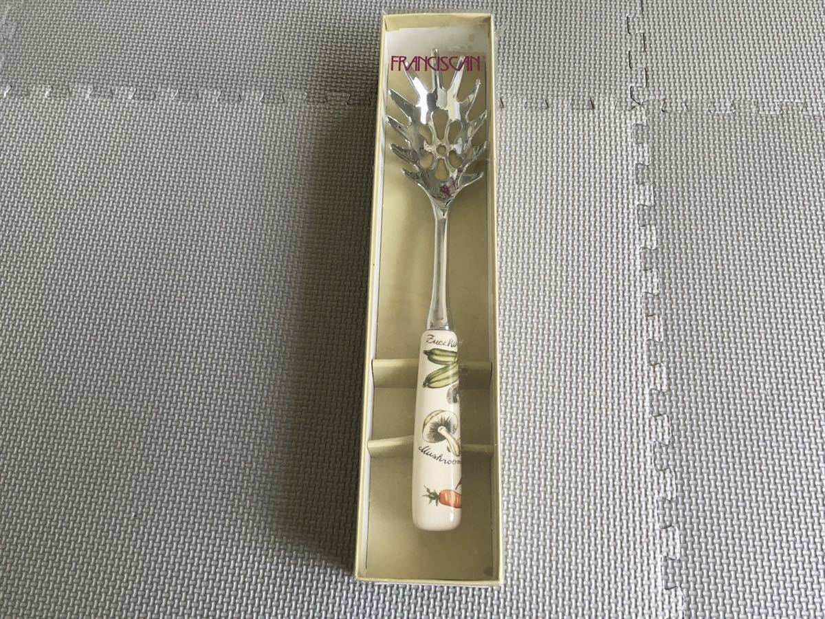 未使用品 フランシスカン FRANCISCAN パスタ サーバー ビンテージ?拍卖