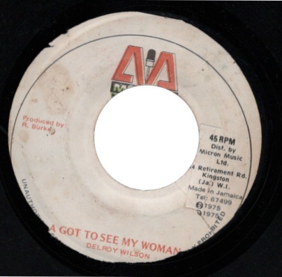 A Got To See My Woman / Delroy Wilson拍卖