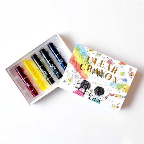 @【即決】■透明くれよん■オイルゲルクレヨン /5色セット /コクヨ /お絵かき 画材 /半透明のクレヨン /ギフト プレゼント //KE-AC26拍卖