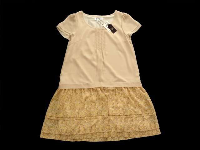 新品 定価9555円 MKミッシェルクラン リバティ ワンピース 38 シフォン MICHEL KLEIN拍卖