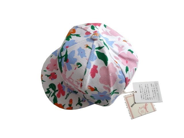 新品 定価3800円 merry jenny メリージェニー 花柄 キャップ 帽子 レディース マークスタイラー 白 拍卖