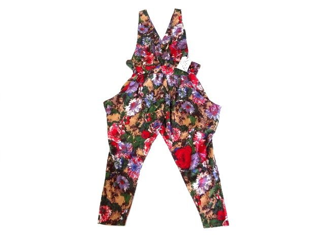 新品 定価14040円 Am.ReveRie レヴリ フラワーリラックス サロペット パンツ 完売 総柄 花柄 拍卖